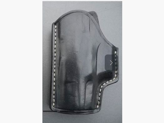 HKDesign Holster Art. Nr. 005  ,Schnellziehholster mit eingenähter Lederkornschiene P99,   Linkshänder