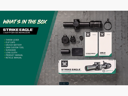 VORTEX VISOR STRIKE EAGLE 1-10×24 FFP MOA