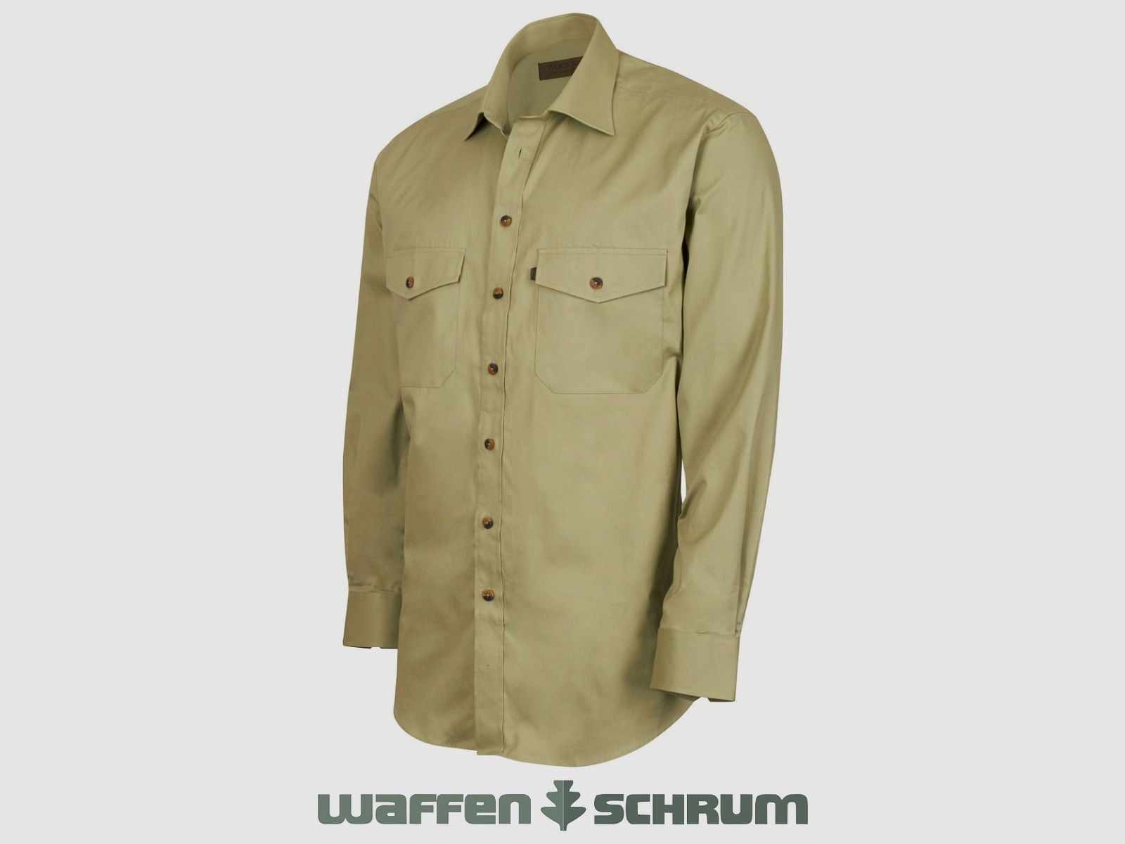 Boeken Hemd Gabardine Groen