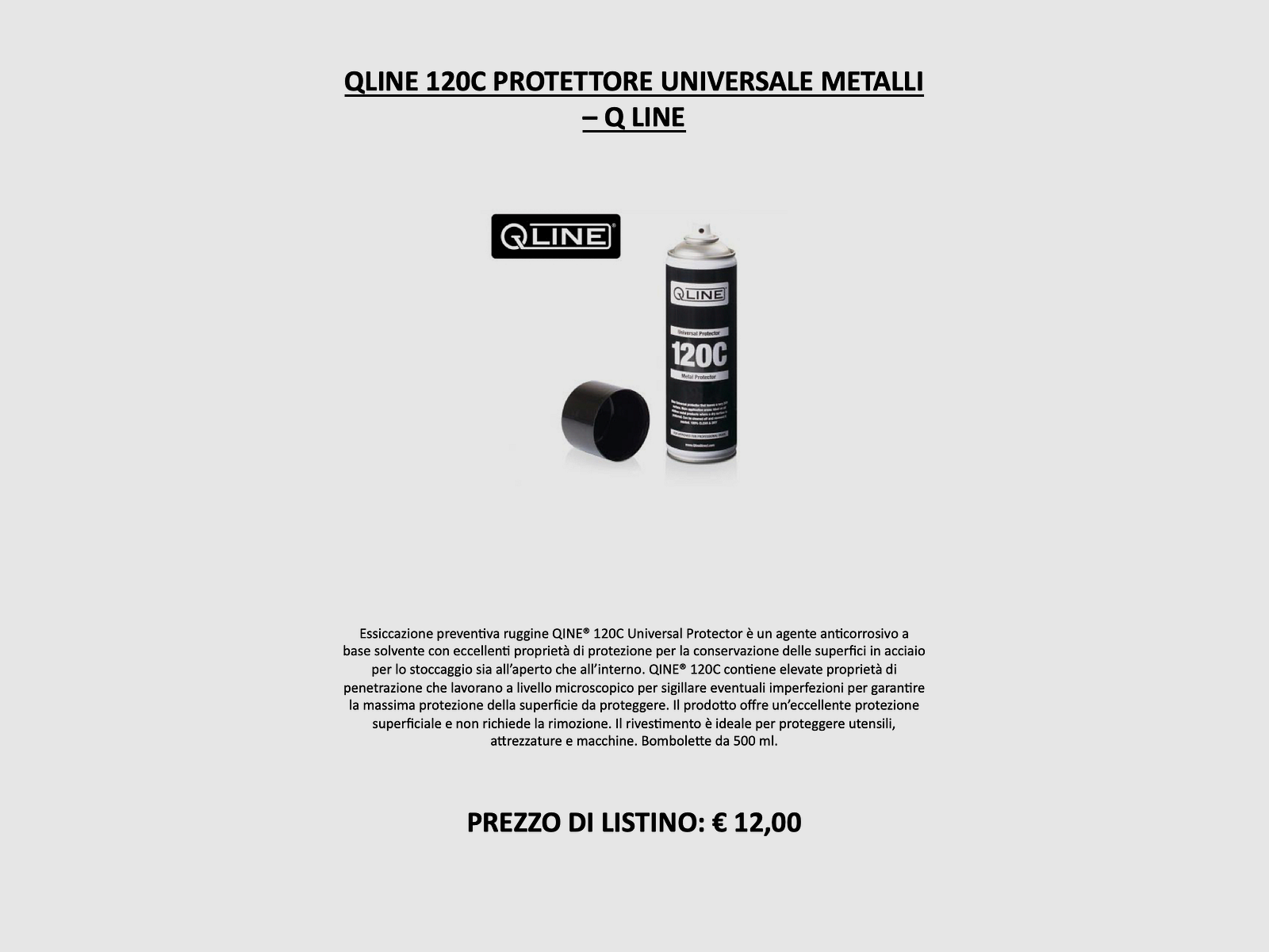 Q LINE – QLINE® 120C Universal Metall Schutz, Bild 2 von 2