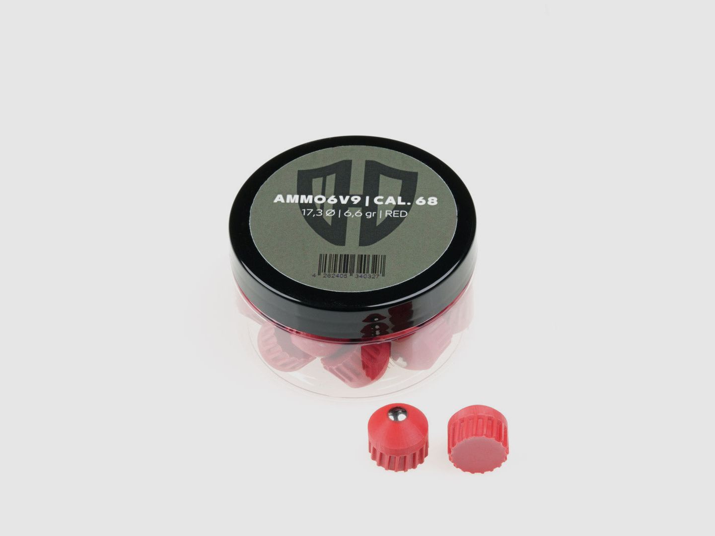 Ammunition Ammo6v9 | HDR.68 | Red 6.6g | POLYURETHANE | Cal. 68