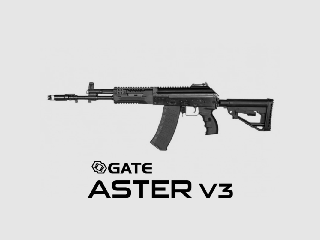 AK12 Essential Stahl-Version mit Gate Aster V3 frei ab 18 Schwarz | E&L