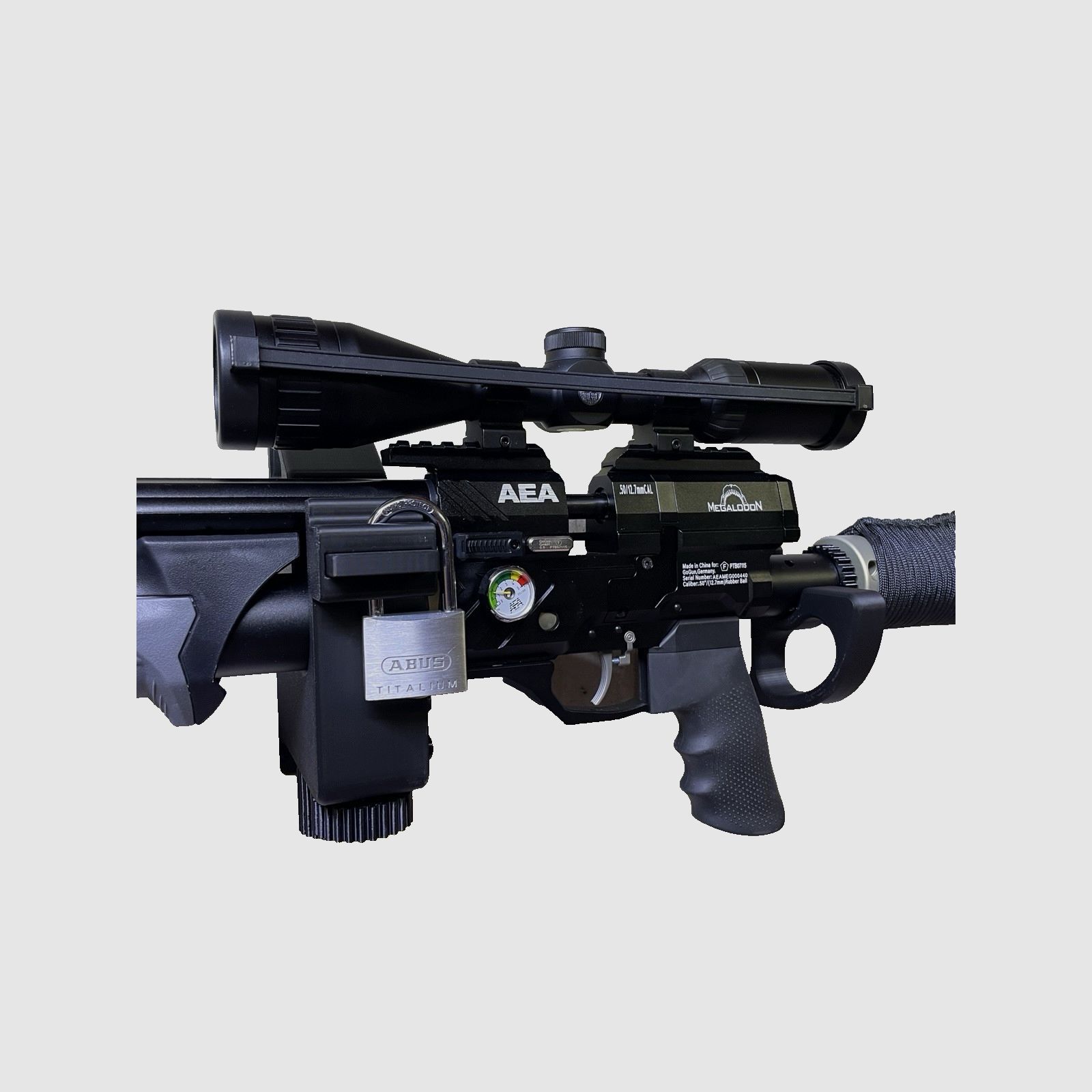 AEA Megalodon F-Serie 7,5 Joule, kal.50 wiatrówka # wiatrówka z dużą ilością akcesoriów i fakturą # NOWA i nieużywana