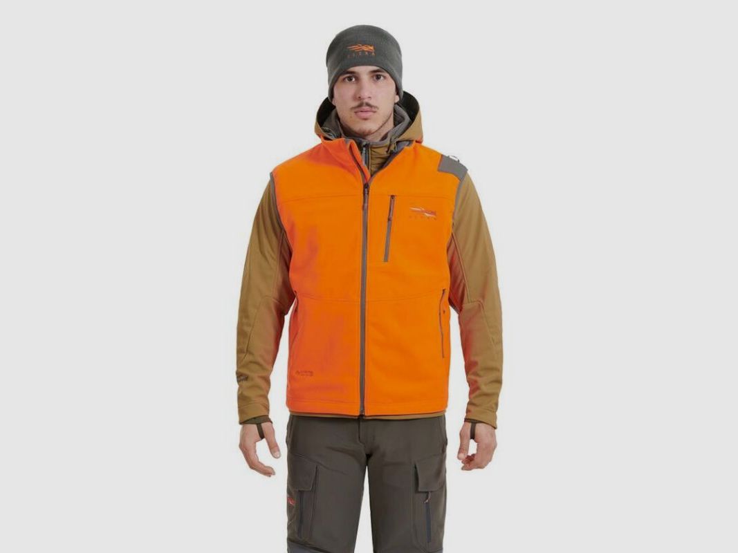 Sitka Herren Fleeceweste Stratus Blaze Orange