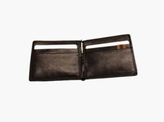 Beretta Credit Card Holder with Metal Clip Brown