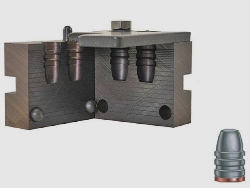 Stampo di fusione doppio RCBS .430 / 10,9 mm 240 gr / 15,6 g 44-240-SWC proiettili semi-wadcutter gas check .430