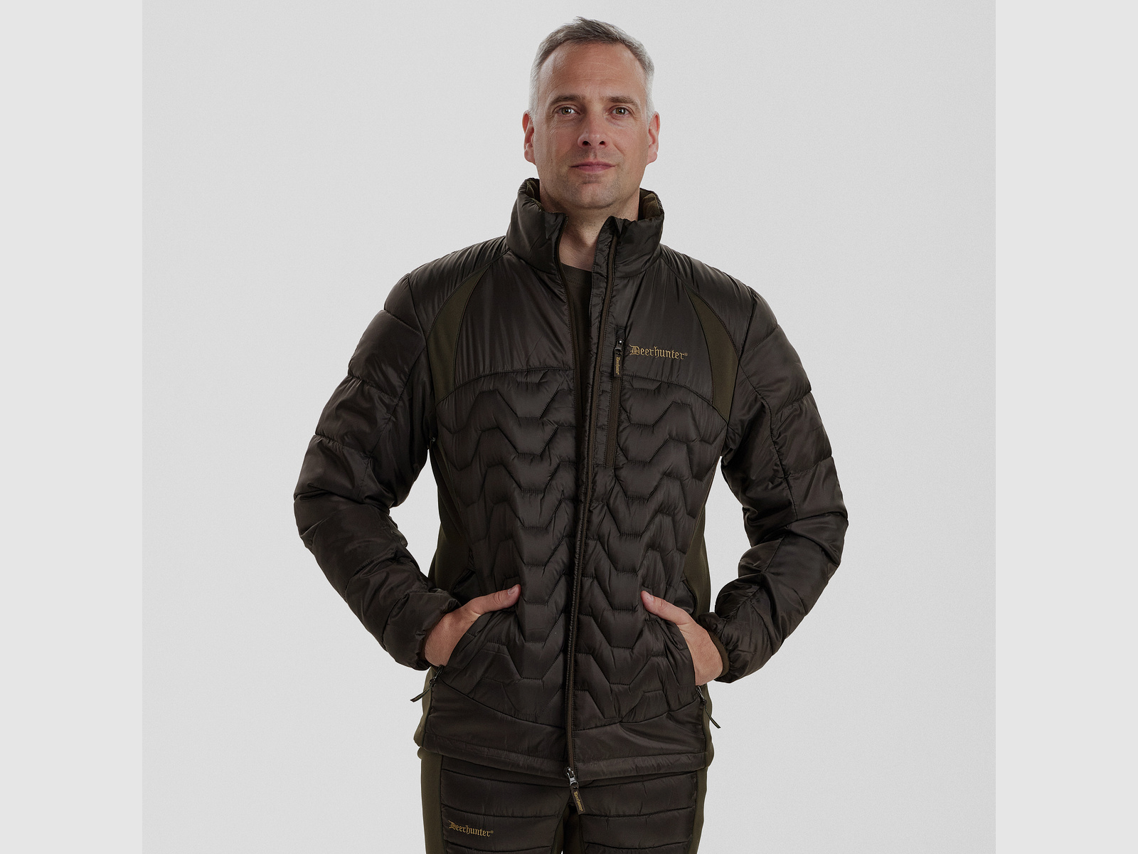 Excape Quilted Jacke - Art Green – Größe: 3XL