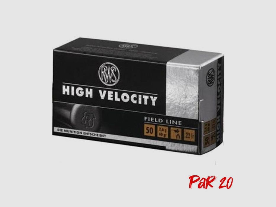 RWS High Velocity Patronen - Kal. .22 LR, afbeelding 3 van 3