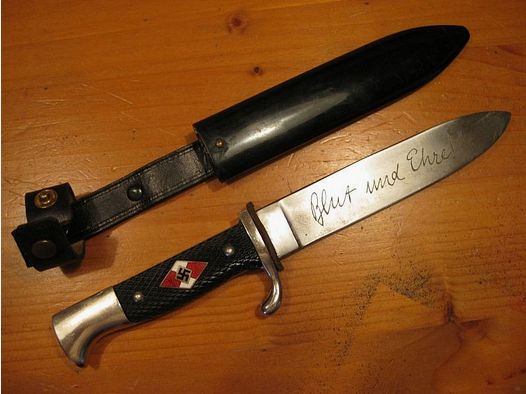 Fahrtenmesser HJ mit Devise, Original Eickhorn Solingen aus Wk2 