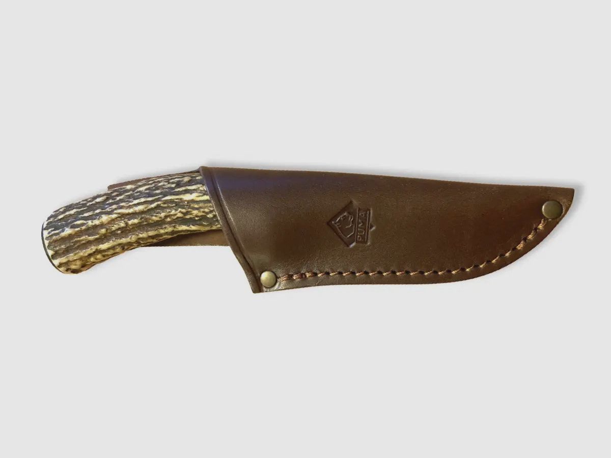 Couteau de chasse PUMA unicum, damas, corne de cerf, unique