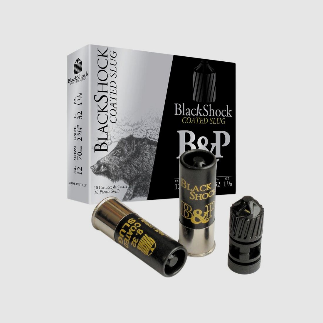Baschieri & Pellagri 12/70 4 BG Black Shock Slug 32g, zdjęcie 1 z 2