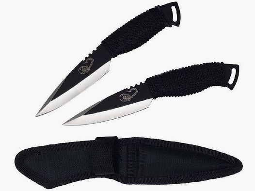 Set di coltelli Scorpion 2 pz. lama asimmetrica