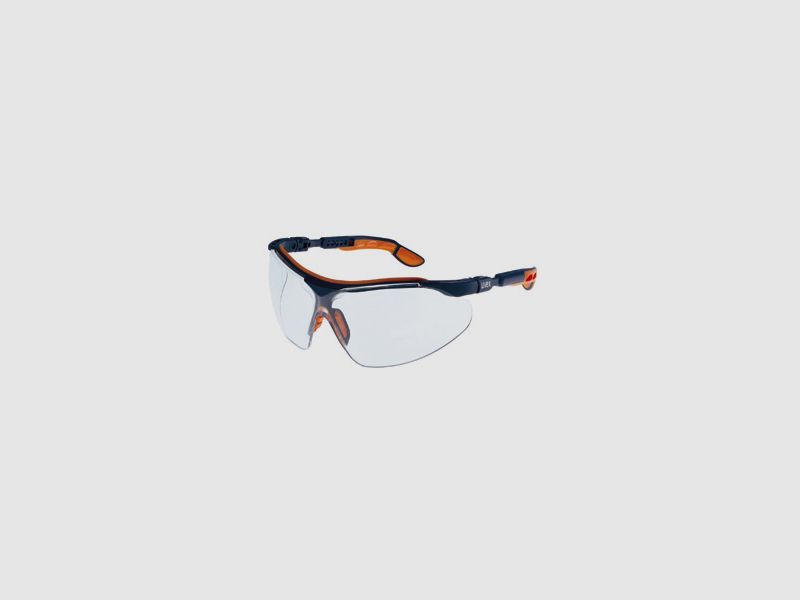 UVEX I-VO veiligheidsbril schietbril blauw/oranje lens: kleurloos