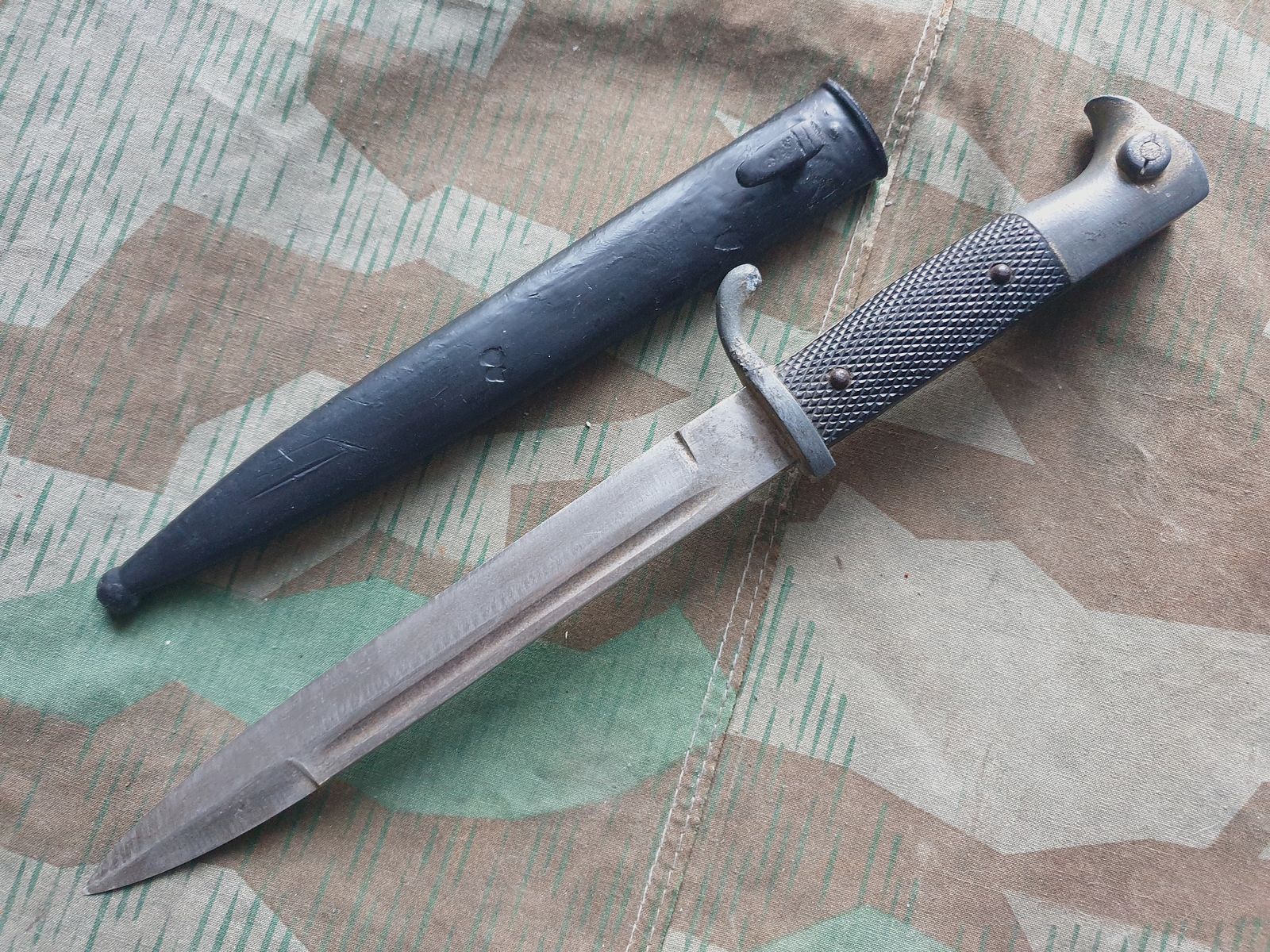 Ausgeh-Bajonett 2 WK / WWII  K98  Extra Seitengewehr Hörster E. & F. Co. GmbH, Solingen