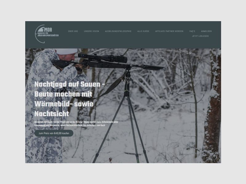 Night hunting for boars - Making prey with thermal imaging & night vision | Online course
