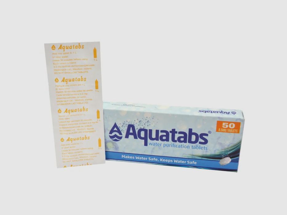 Medentech® Aquatabs® 50 tablets for water disinfection