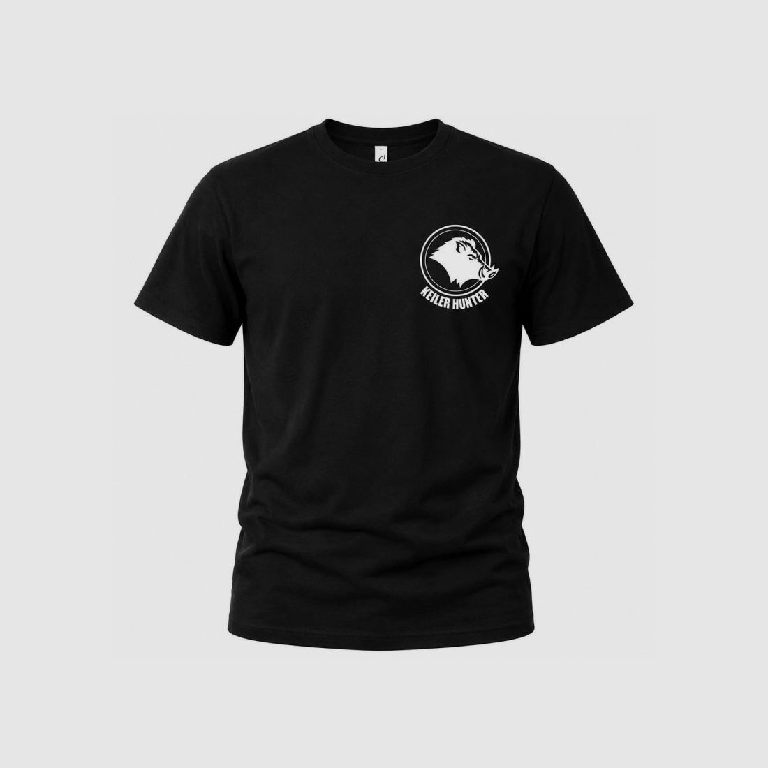 T-Shirt Keiler Hunter schwarz Baumwolle 190g/m² kurze Ärmel, Bild 3 von 6