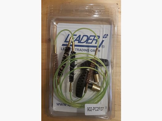 LEADER QUICK CLEAN 4-fach Reinigungsschnur Schnellkupplung T-Griff Kal. 22lr 222Rem 223Rem