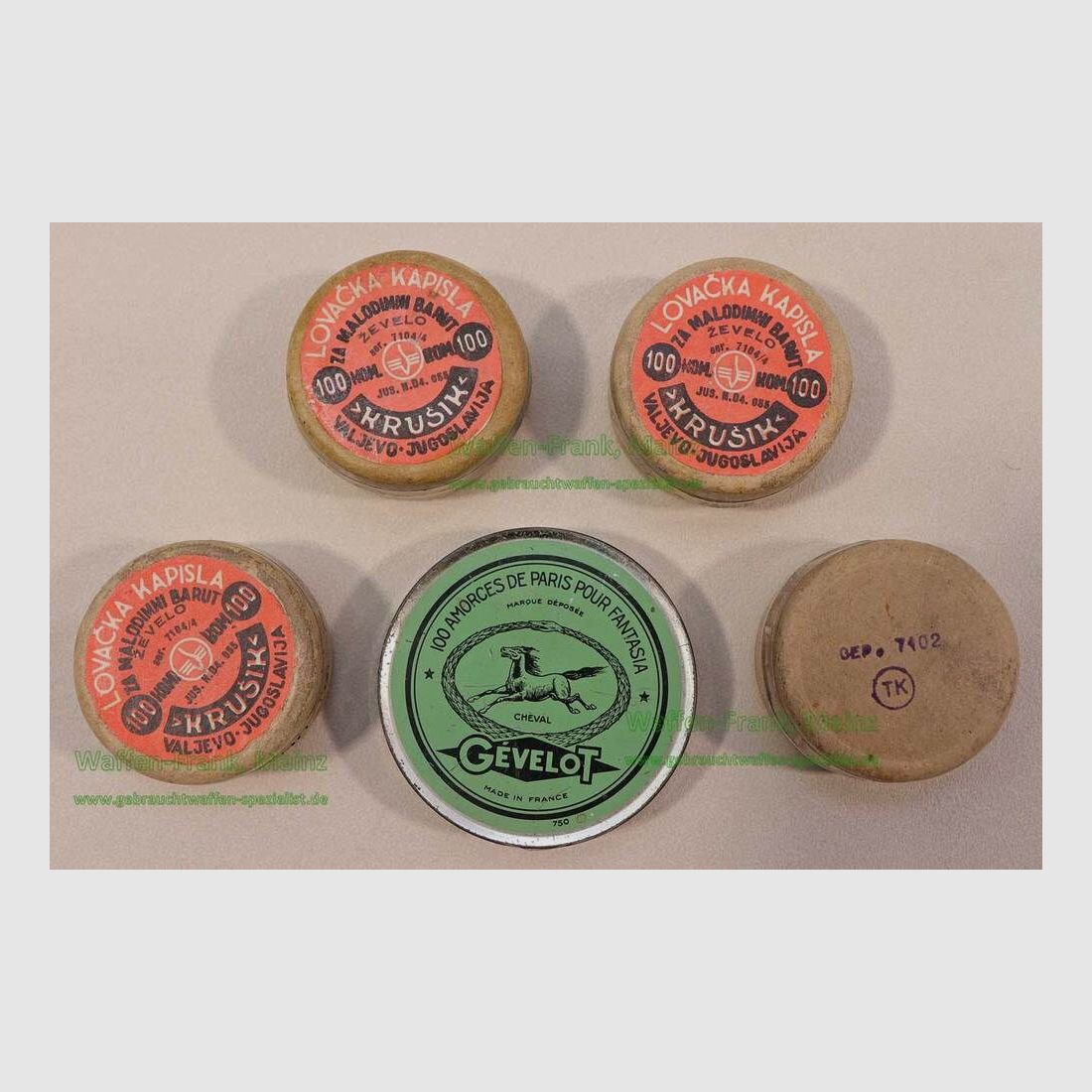 lot de capsules d'amorçage VL inconnu Gevelot/Krusik