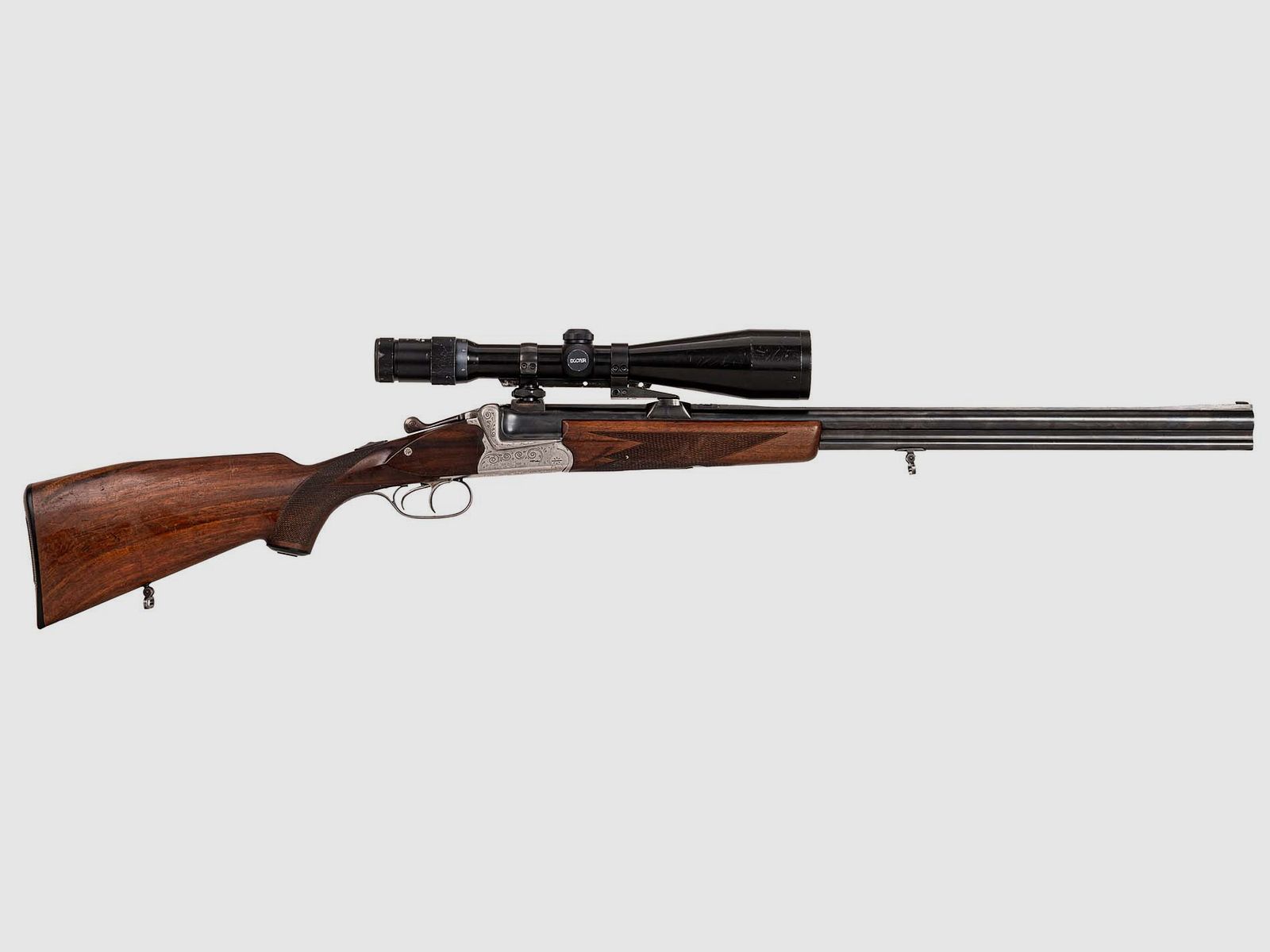 Sauer Mod. 54 Standard , ZF Docter VZF 3-12x56 Abs. 4 LP, Schwenkmontage, 16/70-7x57R