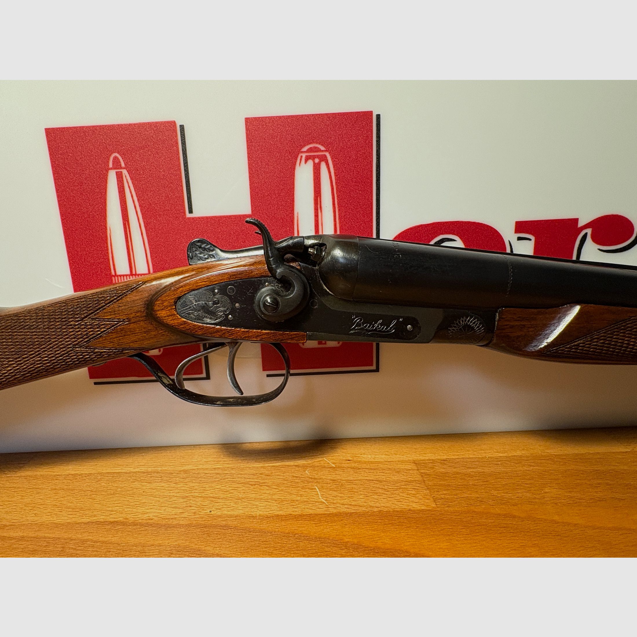 Doppelflinte Hahnflinte Baikal 12/70