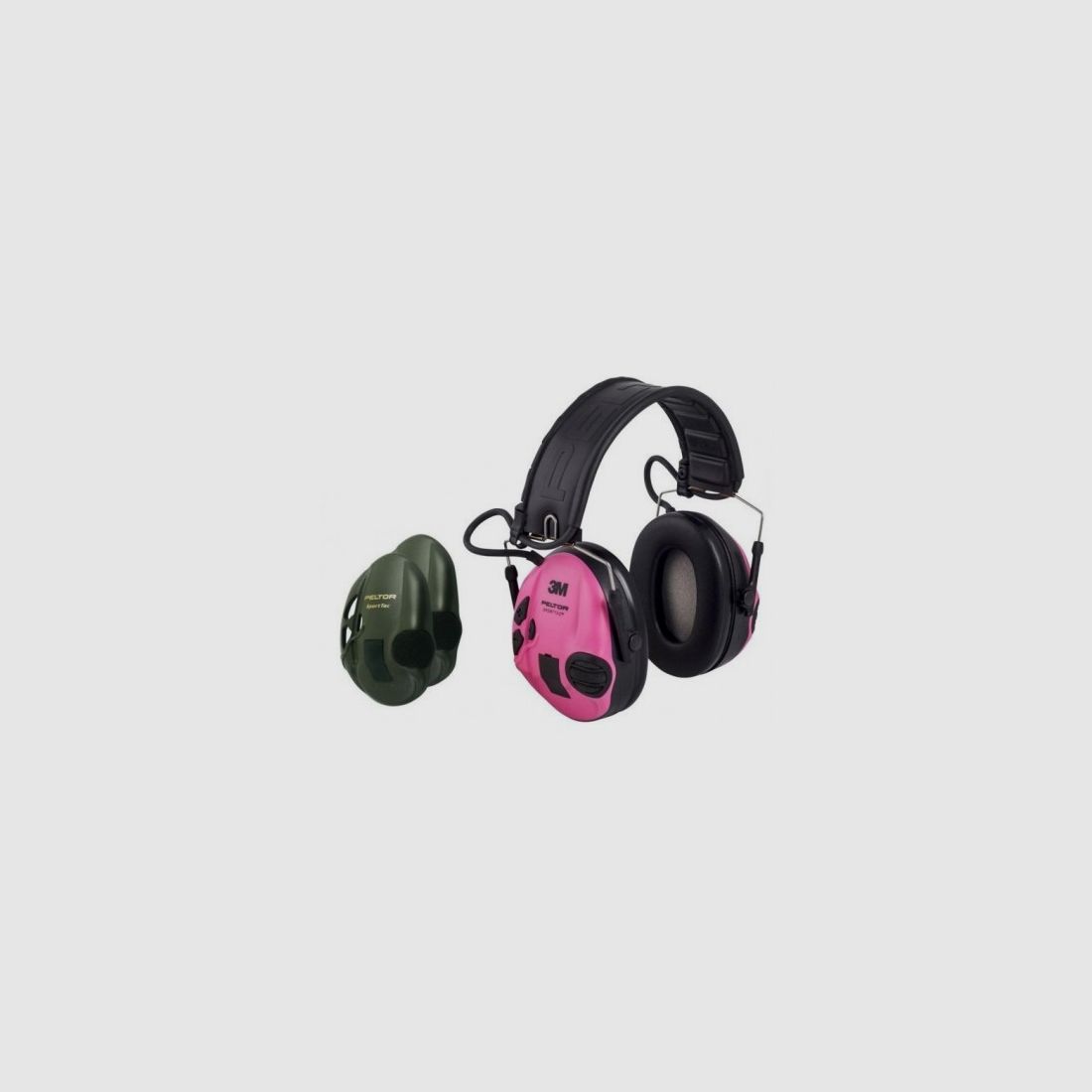 Aktive Gehörschützer Peltor SportTac (Rosa/Grün)