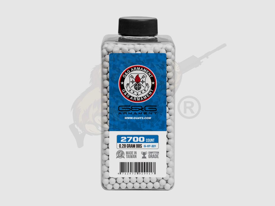 Perfect Airsoft BB`s 0.28g (2.700 Stück) diameter 5,95mm - Weiß
