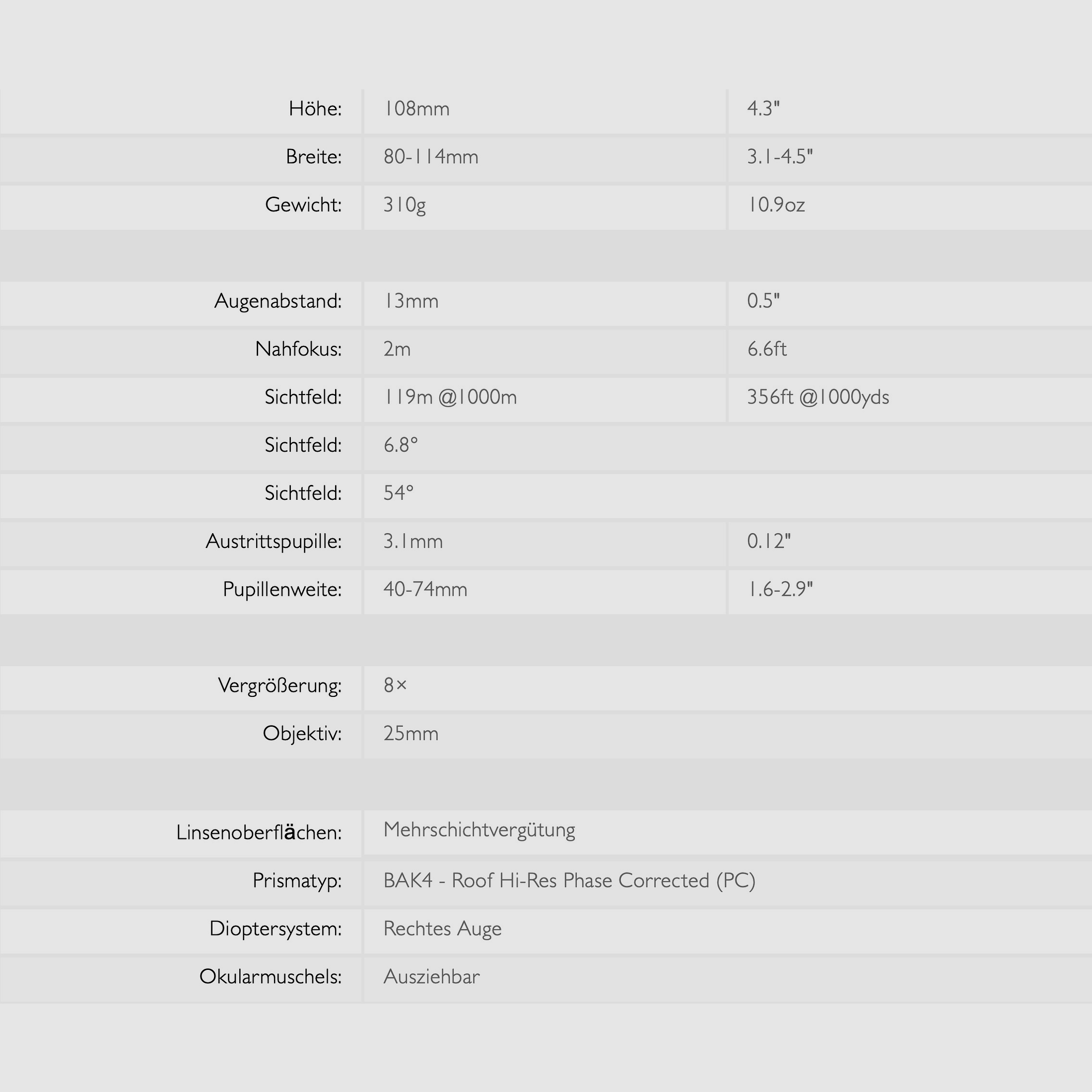 HAWKE 36110 Fernglas Endurance ED 8x25 Grün