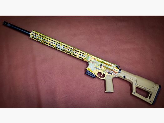 DAR-15 Target Rifle | .223 Rem | 22" Bull-Barrel | Muzzle Brake | Sand-Camo | Match Trigger