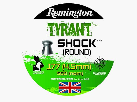 Remington Tyrant Shock Round Cal. .177 / 4.5mm, 500 shots