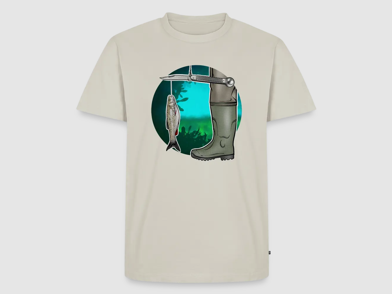 PUMA Men´s Premium T-Shirt "Waagemesser – Petri Heil"