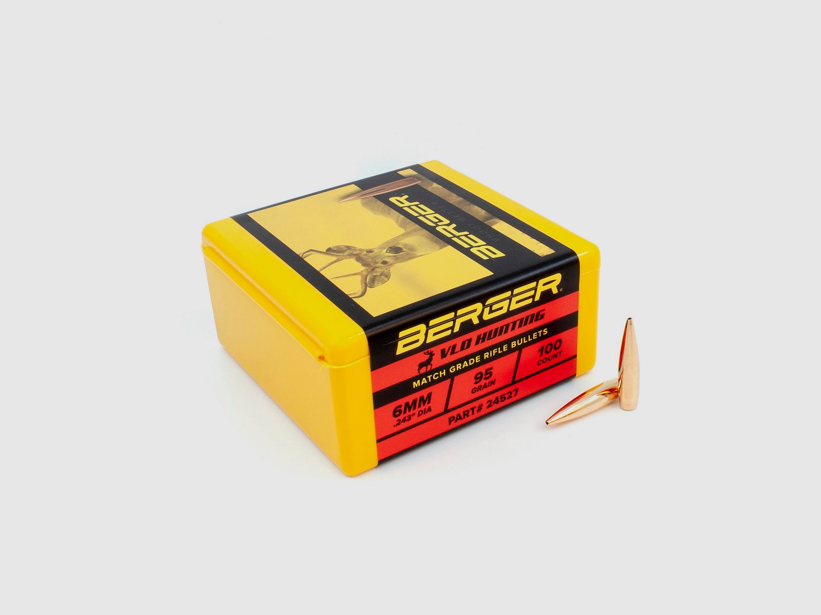 Berger Geschoss 6mm/.243 VLD Hunting 95GR 100 Stück