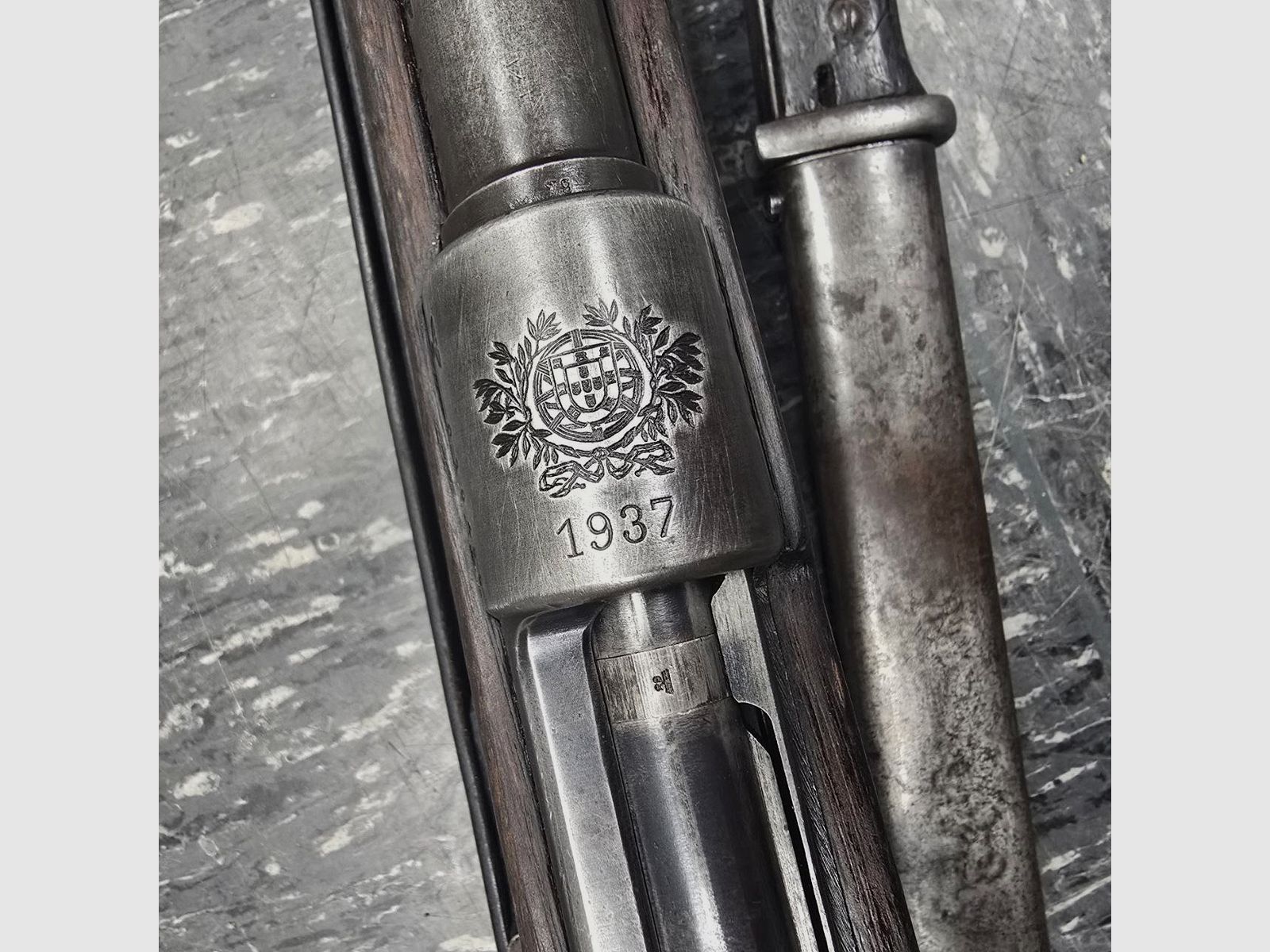 Karabiner 98k – Contrat portugais m/937 (1937) numéro identique avec baïonnette