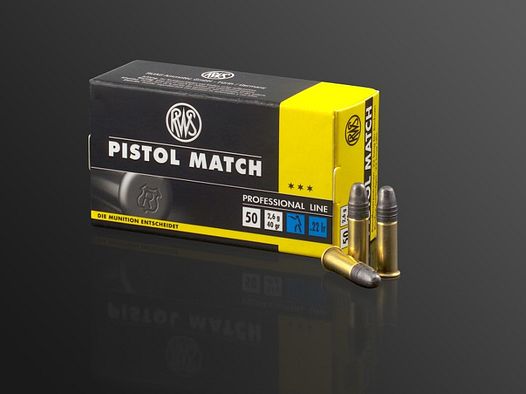 RWS Pistol Match .22lr KK-Patronen
