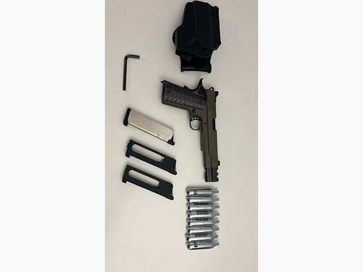 Airsoft full loadout MK18 replica + attachments,KJWorks KP19 CO2 blowback