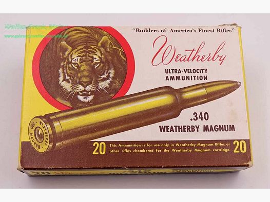 Weatherby - USA Büchsenpatronen .340WBY.Mag