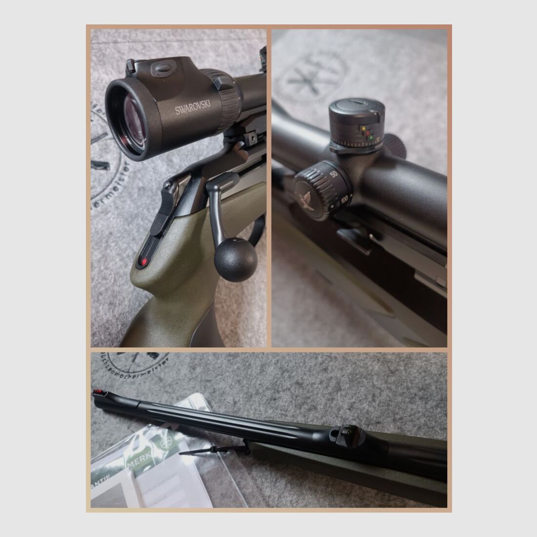 Merkel Modell Helix RX Speedster + ZF Swarovski Z6i 2,5-15x56 Dentler