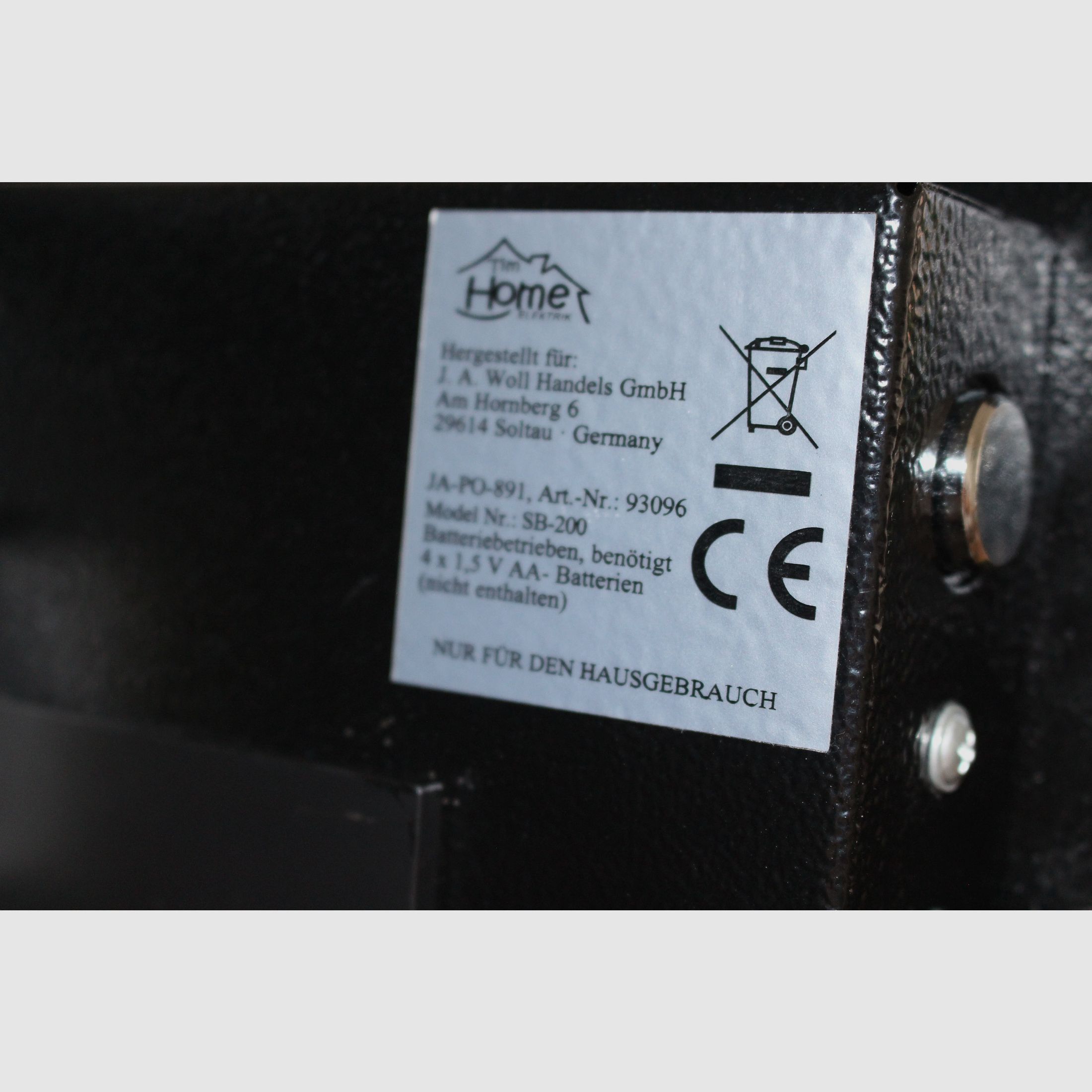 Möbeltresor bzw. Munition Safe mit dem Elektronikschloss