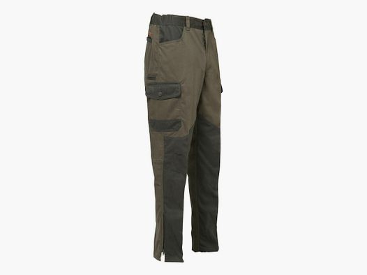 Fuseau chasse enfant kaki en polyester-coton déperlant