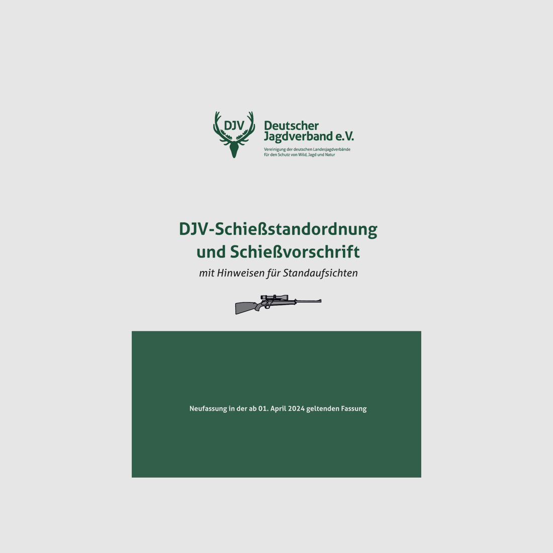 Broschüre "DJV-Schießstandordnung und Schießvorschrift"