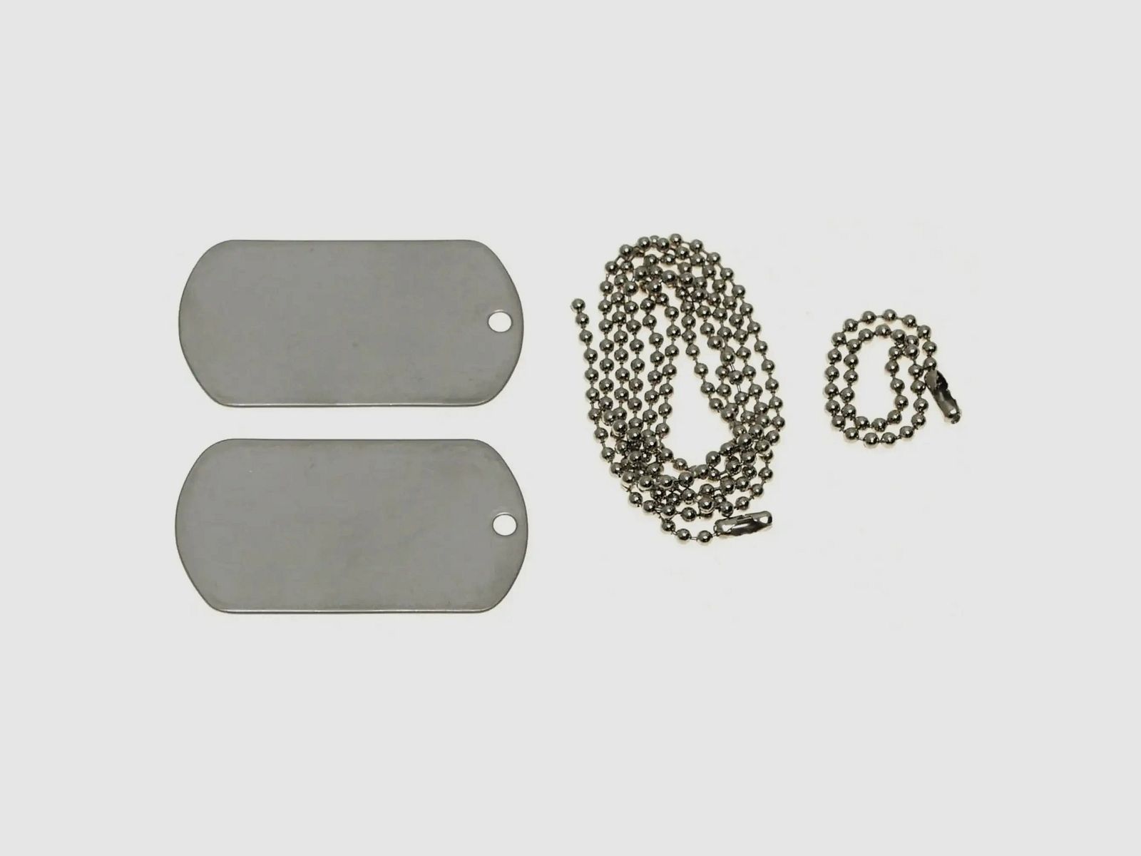 MFH MFH US Erkennungsmarken mit Ketten Edelstahl