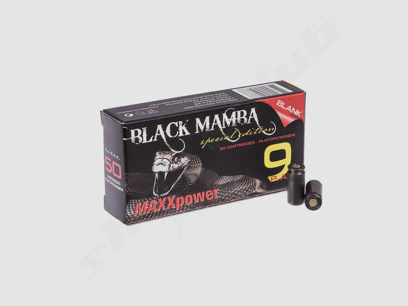 Divers MAXXpower Black Mamba blank cartridges caliber 9mm - 50