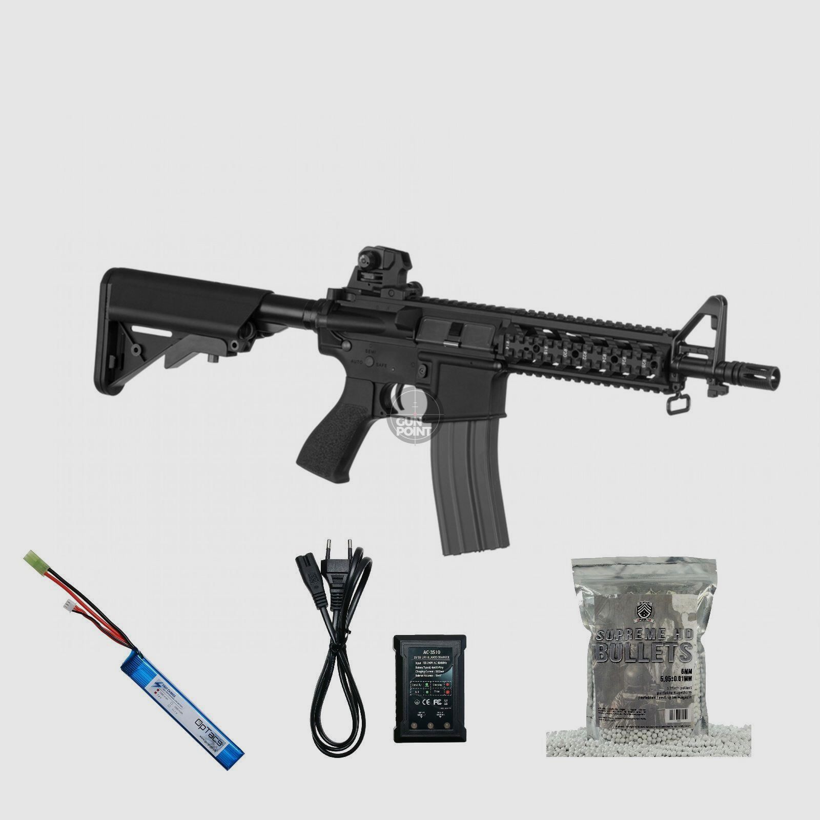 SET !!! Softair - Gewehr - G & G M4 CM 16 Raider - ab 14, unter 0,5 Joule
