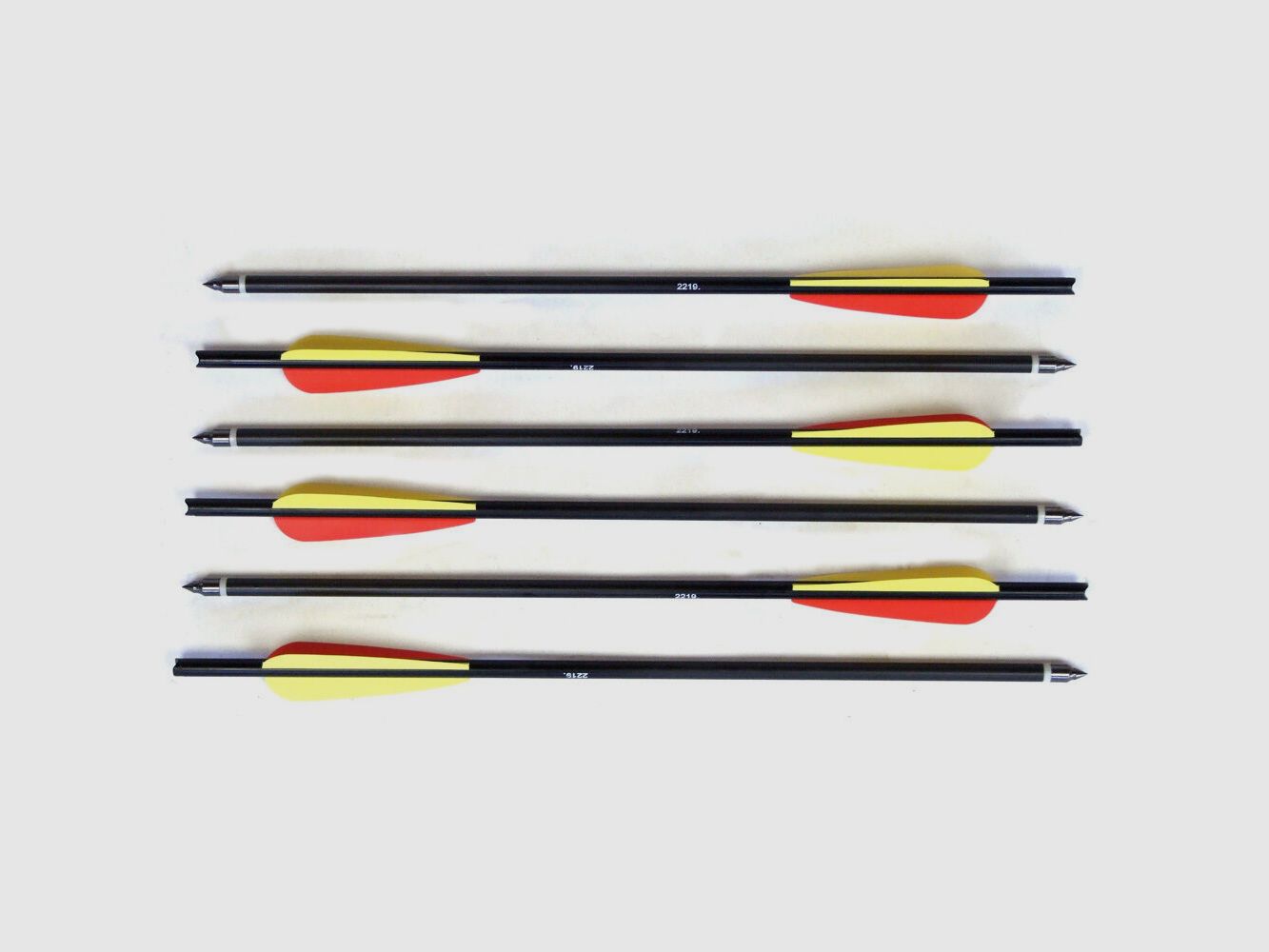 Man Kung kruisboogpijlen aluminium zwart 16 inch 6-pack