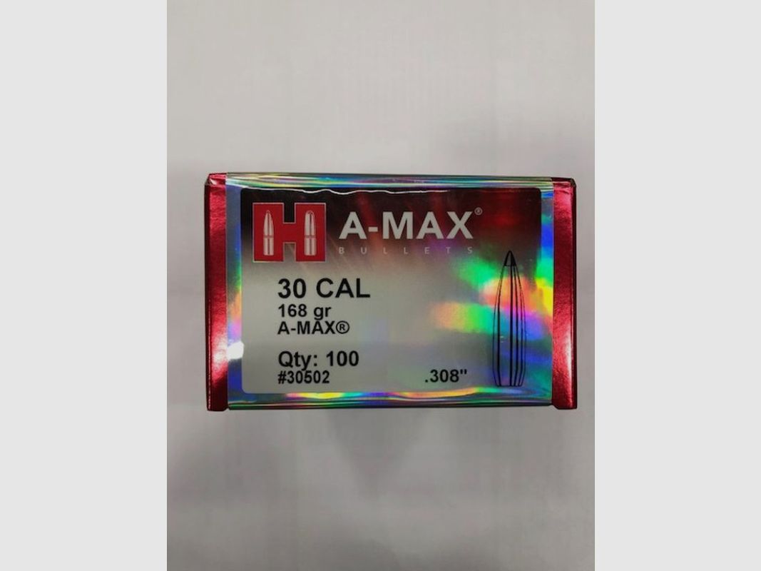 HORNADY Pociski .30 A-MAX GR 168, zdjęcie 1 z 3