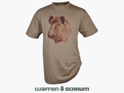 Hubertus T-Shirt Keiler Schilf