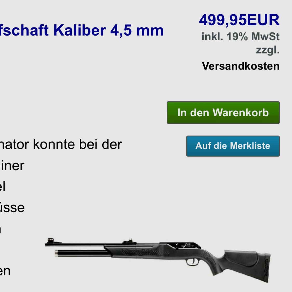 NEW Walther Dominator 1250 cal.177(4.5mm)