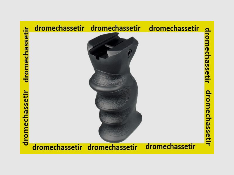 ergonomischer Griff zur Befestigung auf Picatinny-Schiene, Soft-Touch, schwarz, Bild 1 von 3