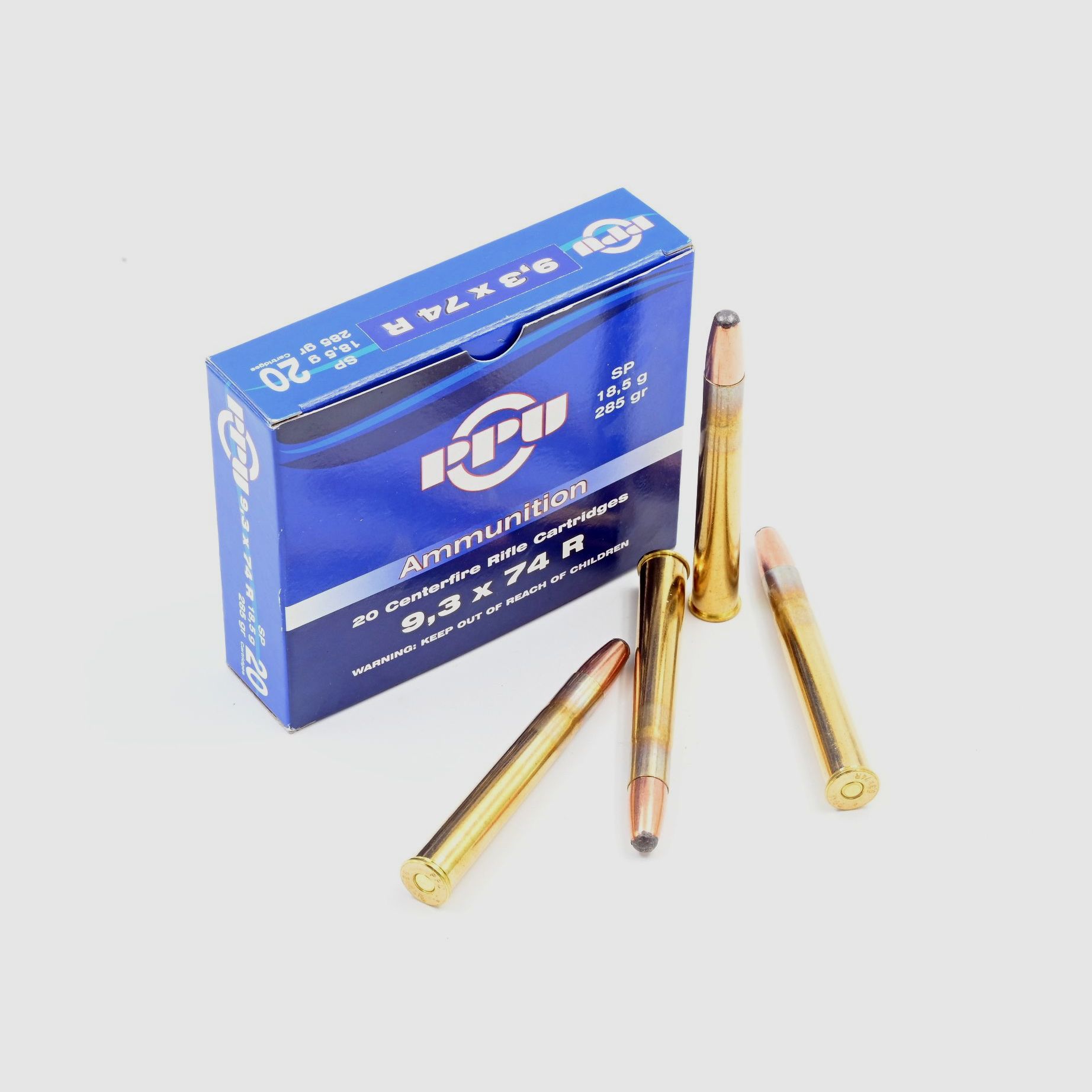 Prvi Partizan, 9.3x74R, SP 285 gr., 20 Stk.