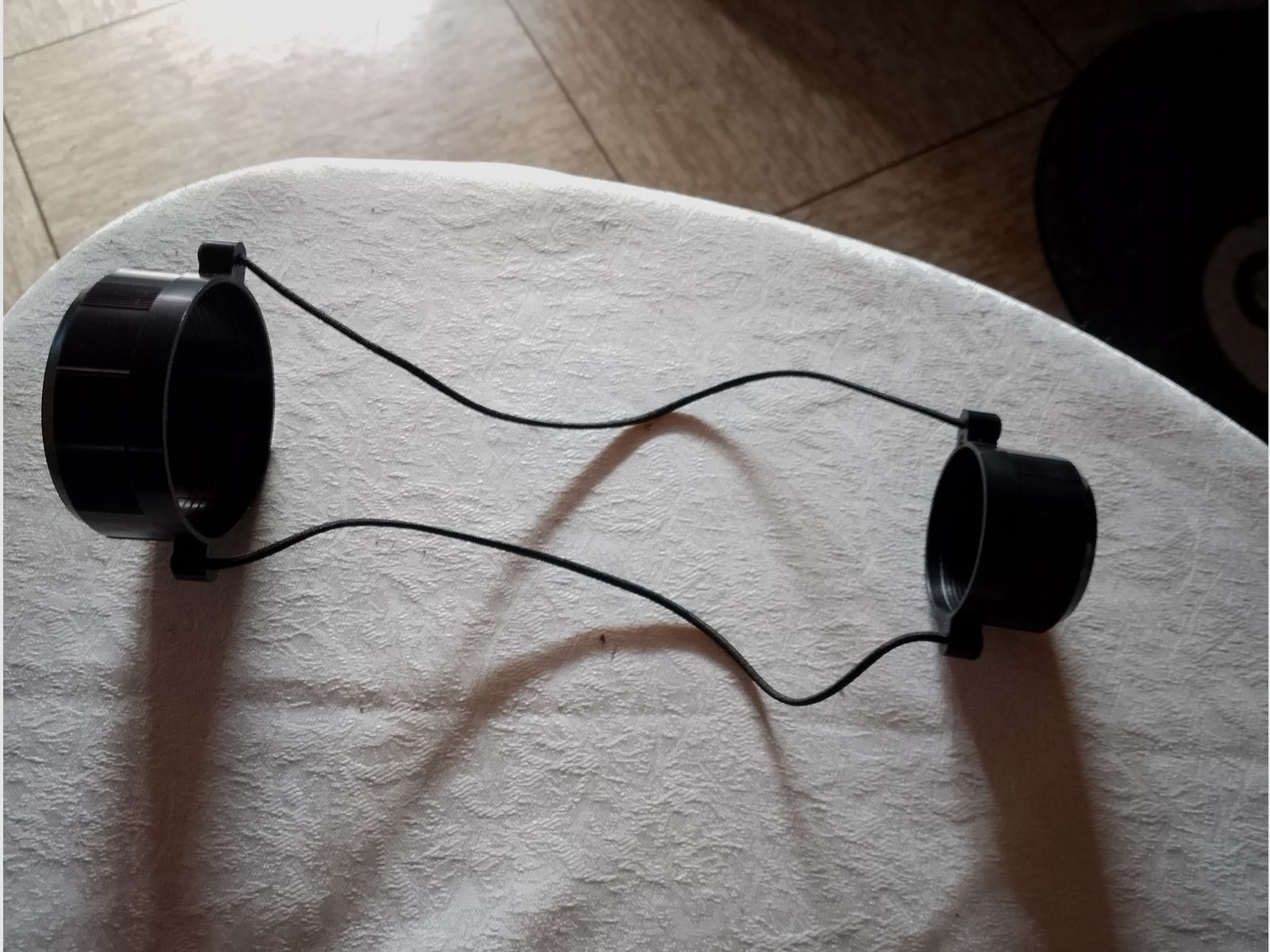 Schutzkappen gelb klar Zielfernrohr Gummiband Kappen Fernglas Fernrohr Staubschutzkappen Okular Schutz Klarsicht